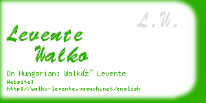 levente walko business card